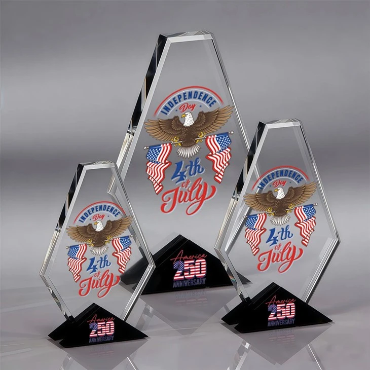 America 250th Birthday Celebration Souvenir Crystal Awards Gifts price